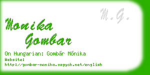 monika gombar business card