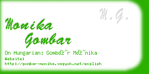 monika gombar business card